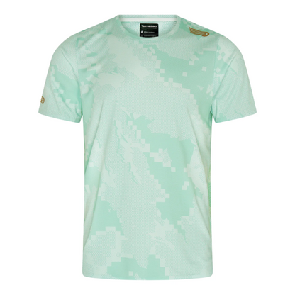 Áo chạy bộ Nam Pressio Elite S/S Top - Xanh Mint (Mint Camo)