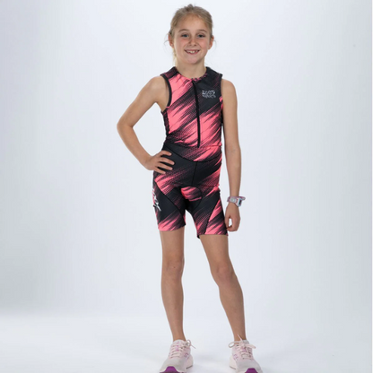 Đồ ba môn trẻ em Zoot Youth Tri Racesuit - Hồng (DriftSPEED Hot Coral)