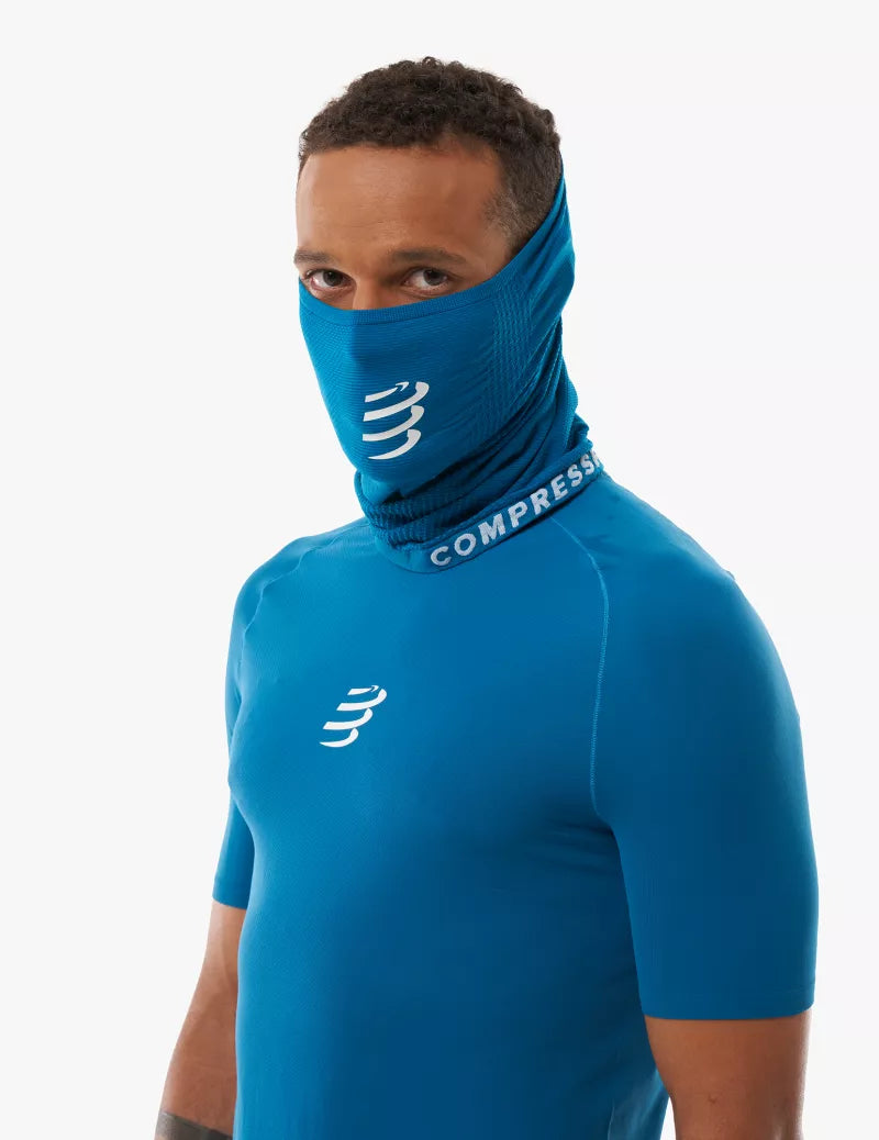 Khăn đa năng Compressport 3D Thermo UltraLight Headtube - Xanh Saphire