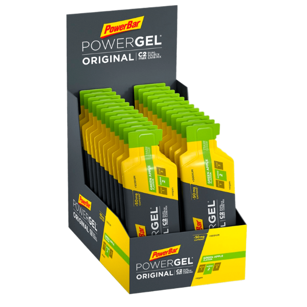Gel năng lượng PowerBar PowerGel Original Caffein - Vị Táo Xanh (Green Apple)