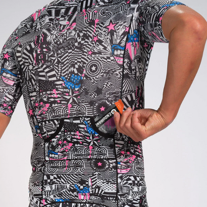 Áo đạp xe Nam Zoot Cycle Aero Jersey - American Rebel