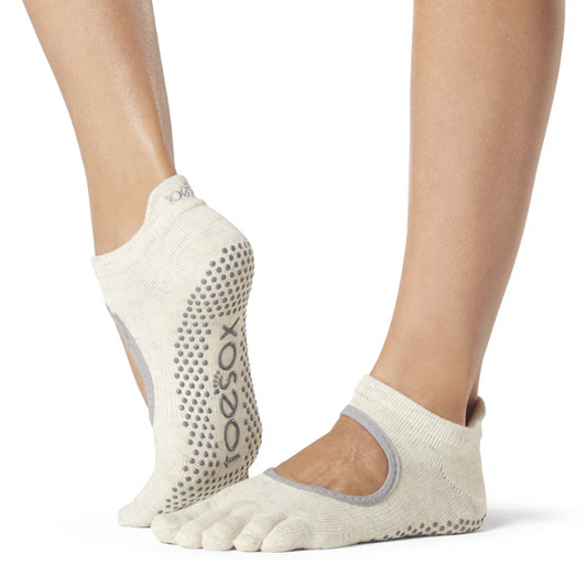 Vớ Toesox Grip Full Toe Bellarina - Oatmeal