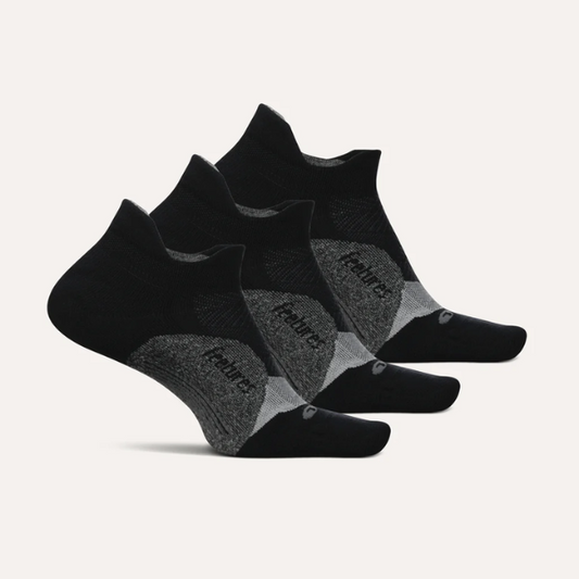 Tất chạy bộ Feetures Elite Light Cushion 2 Pack - Đen/Xám (Black/Grey)