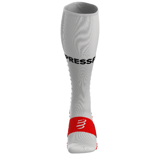 Tất chạy bộ Compressport Full Socks Run - Trắng (White)