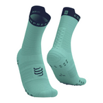 Compressport Unisex's Pro Racing Socks v4.0 Run High - Shell Blue/Purple