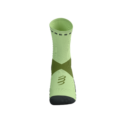 Tất chạy Trail Compressport Ultra Trail Socks - Xanh (Woodbine/Shadown Lime)