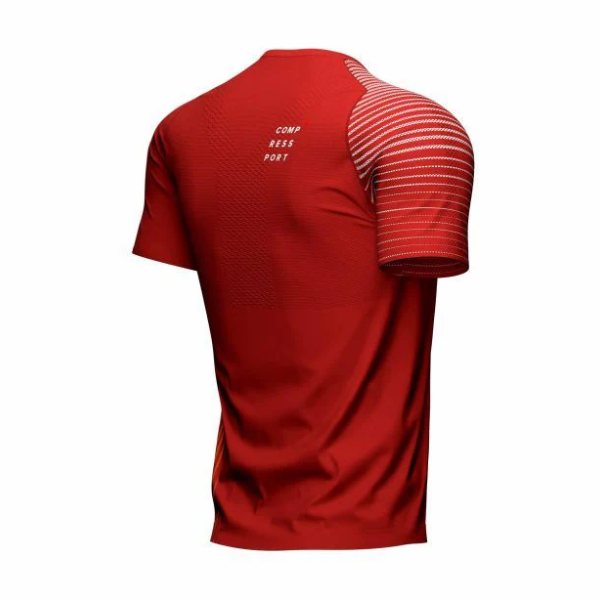 Áo chạy bộ Nam Compressport Performance SS Tshirt - SPD Apple/DK Cheddar