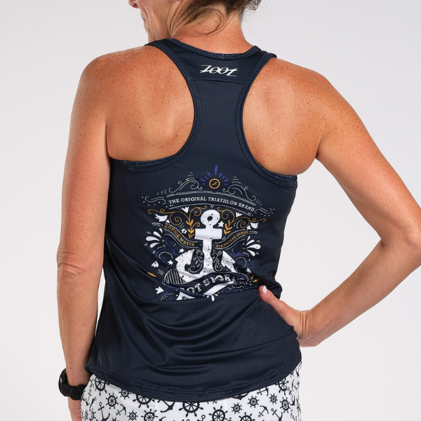 Zoot Women's Run Singlet - Anchors Away