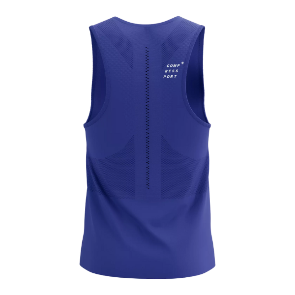 Áo chạy bộ Nam Compressport Pro Racing Singlet - Xanh (Dazz Blue)