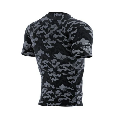 Áo chạy bộ Nam Compressport Training SS Tshirt - Camo Black