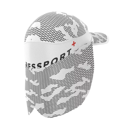 Mũ chạy bộ Compressport Ice Cap Sun Shade - Trắng (White)