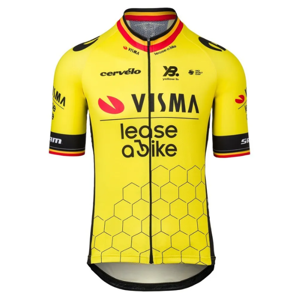 Áo đạp xe Nam Jersey SS Men Former Belgium Champion 2025 - Team Visma | Lease A Bike