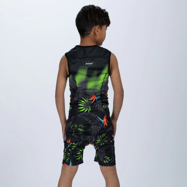 Đồ ba môn trẻ em Zoot Youth Tri Racesuit - Xanh (Tropical Magic Green)