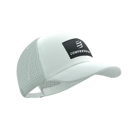 Mũ chạy bộ Compressport Trucker Cap 6P - Trắng (Sugar)
