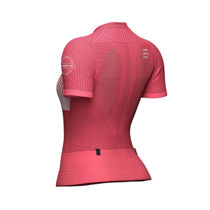 Áo chạy Trail Nữ Compressport Trail Postural SS Top - Hồng (Granet Rose)