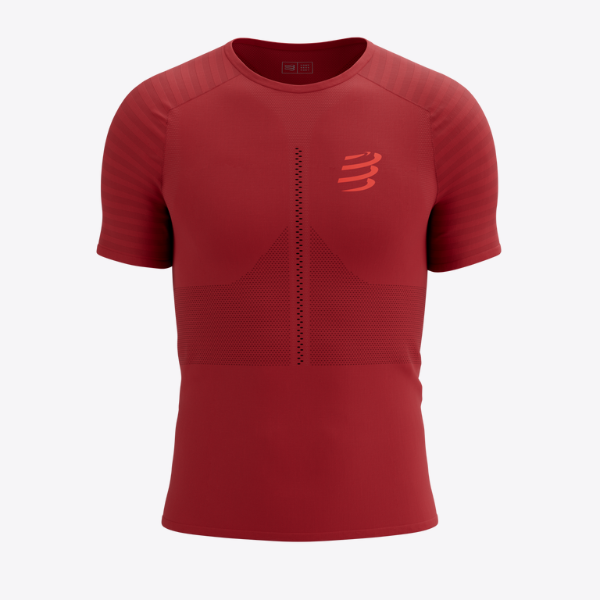 Compressport Men's Racing SS Tshirt - Samba Red