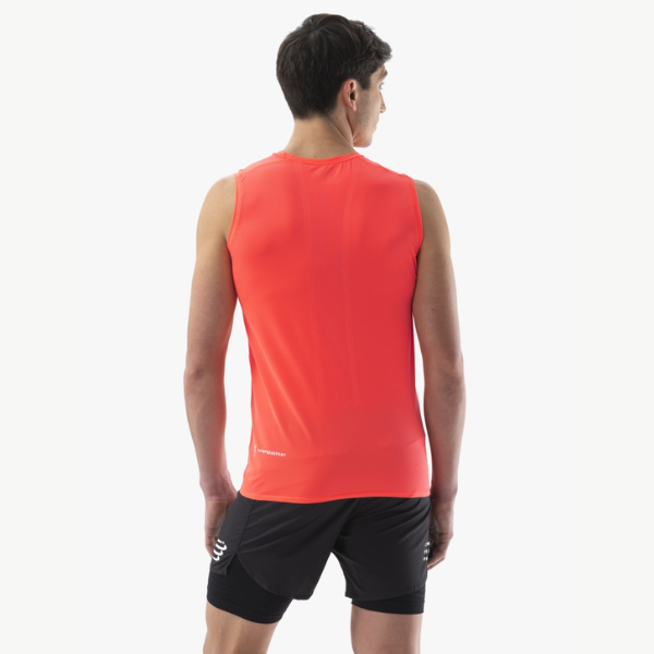 Áo chạy Trail Nam Compressport Trail Racing Tank - Đỏ (Fluo Red)
