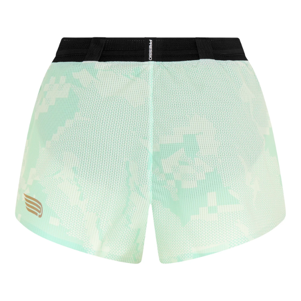 Quần chạy bộ Nữ Pressio Run Elite 2" Short - Xanh Mint (Mint Camo)