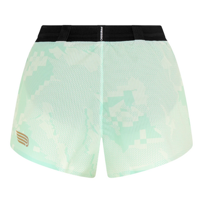 Quần chạy bộ Nữ Pressio Run Elite 2" Short - Xanh Mint (Mint Camo)