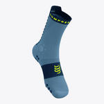 Compressport Unisex's Pro Racing Socks v4.0 Trail - Denim/Poseidon