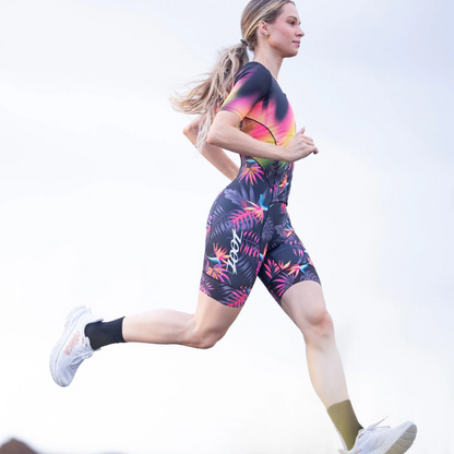 Đồ ba môn Nữ Zoot Ltd Tri Aero Fz Racesuit - Tropical Magic