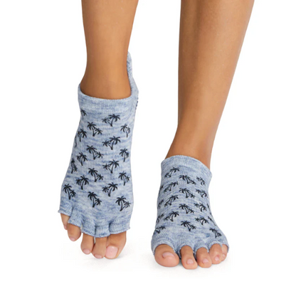 Vớ Toesox Grip Half Toe Low Rise - Deep Sea