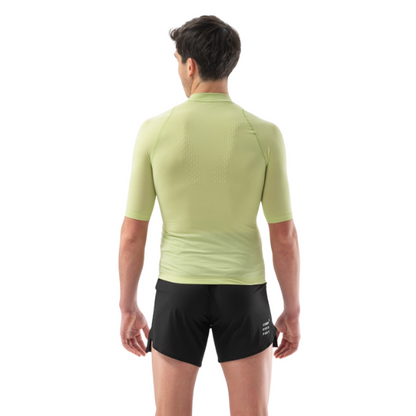 Áo chạy Trail Nam Compressport Trail Racing Postural SS Top - Xanh (Nile)