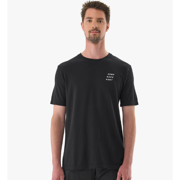 Compressport Men's Podium SS Tshirt - Black