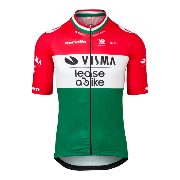 Áo đạp xe Nam Jersey SS Men Hungarian Champion 2025 - Team Visma | Lease A Bike