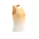 Áo chạy bộ Nữ Compressport Performance Singlet - Trắng/Cam (Buff Orange)