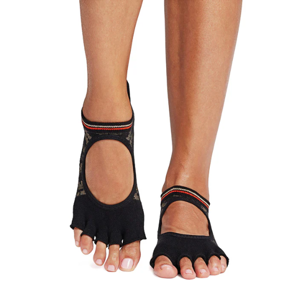 Vớ Toesox Grip Half Toe Bellarina - Volcanic Sand