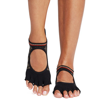 Vớ Toesox Grip Half Toe Bellarina - Volcanic Sand