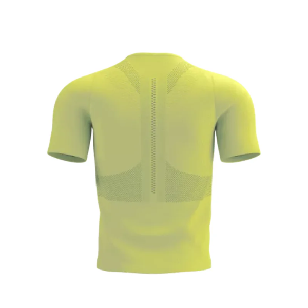 Áo chạy Trail Nam Compressport Trail Half - Zip - Fitted SS Top - Vàng (Primerose)