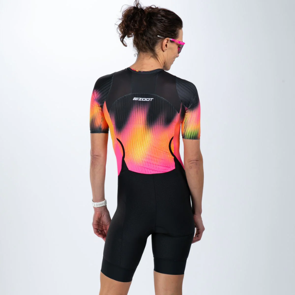 Đồ ba môn Nữ Zoot Ultra Tri P1 Exos Racesuit - Đen (Tropical Magic)
