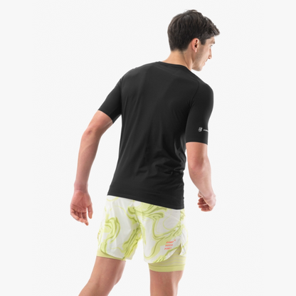 Áo chạy Trail Nam Compressport Trail Racing SS Tshirt - Đen (Black)