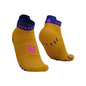 Tất chạy bộ Compressport Unisex's Pro Racing Socks v4.0 Run Low - Vàng (Saffron/Dazz Blue)