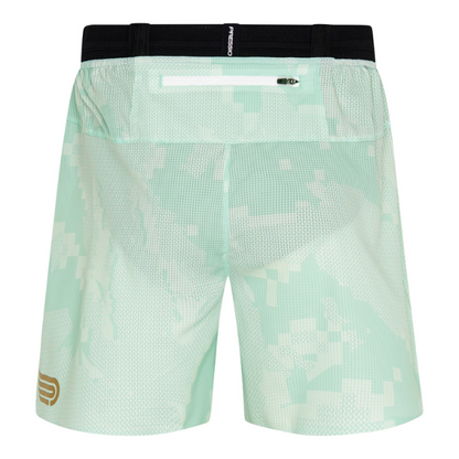 Quần chạy bộ Nam Pressio Run Elite 4.5’ Short - Xanh Mint (Mint Camo)