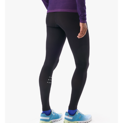Quần chạy bộ dài Nữ Compressport Run Under Control Full Tights - Đen (Black)