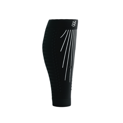 Băng bảo vệ bắp chân Compressport Calf Sleeves R2 Aero - Đen/Trắng (Black/White)