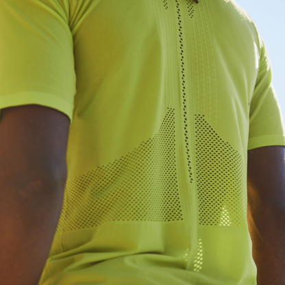 Áo chạy Trail Nam Compressport Trail Half - Zip - Fitted SS Top - Vàng (Primerose)