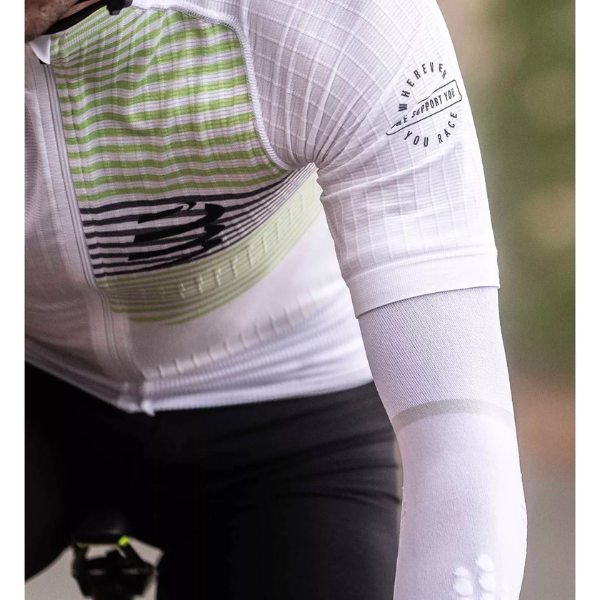 Băng bảo vệ ống tay Compressport Unisex's Arm Force Ultralight - Trắng (White)