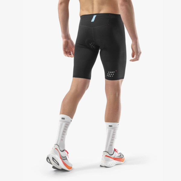 Quần ba môn Nam Compressport Tri Under Control Short - Đen (Black)