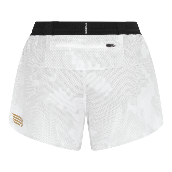 Quần chạy bộ Nữ Pressio Run Elite 3" Short - Trắng (White Camo)