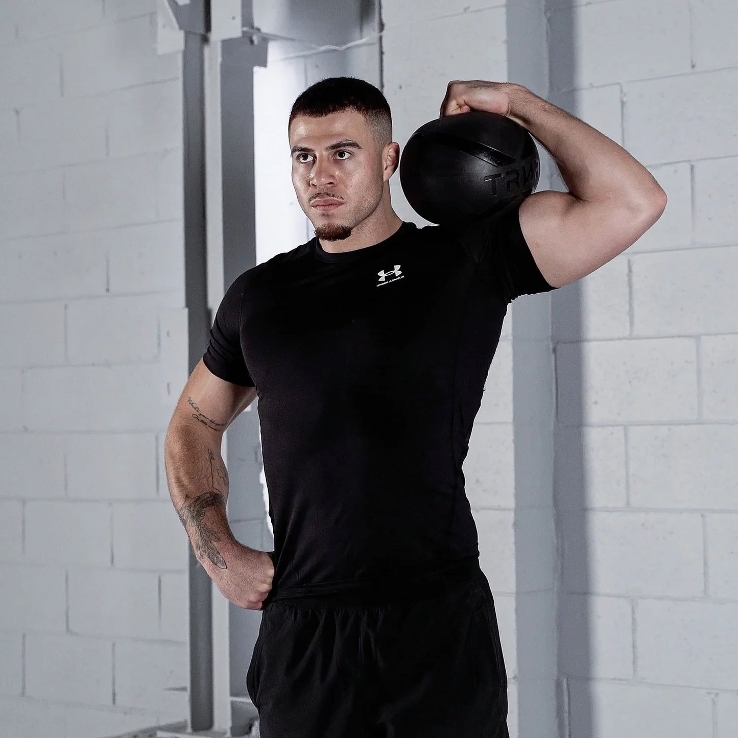 Bóng tập Yoga TRNR Pilates Ball - Đen/Xám (Black & Silver)