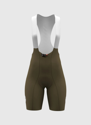 Quần yếm đạp xe Nữ Black Sheep Team 7" Bib - Nâu (Olive)