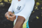 Áo Ba môn Nữ Compressport Tri Postural Aero SS Top W - White/Columbia