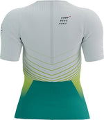 Áo Ba môn Nữ Compressport Tri Postural Aero SS Top W - White/Columbia