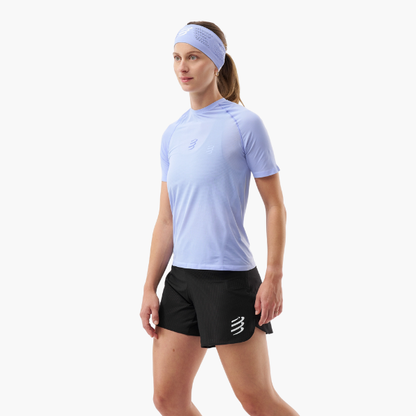 Áo chạy Trail Nữ Compressport Trail Racing SS Tshirt - Tím (Jacaranda)