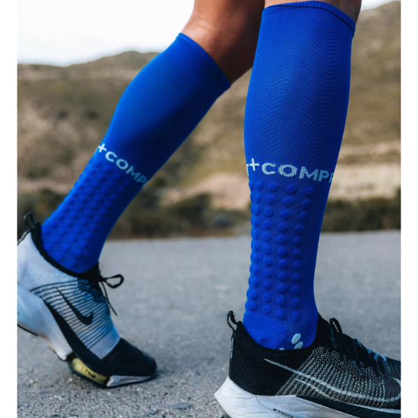 Compressport Full Socks Run - Dazz Blue/Sugar