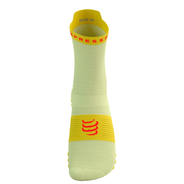 Tất chạy bộ Compressport Pro Racing Socks v4.0 Run High - Vàng/Đỏ (Yellow/Fluo Red)